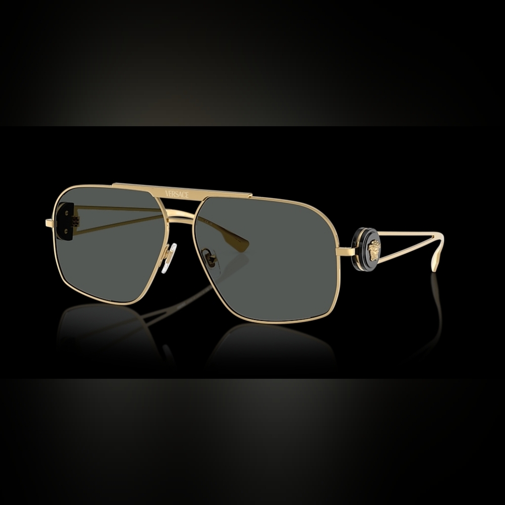 NEW VERSACE VE2269 AVIATOR SUNGLASSES